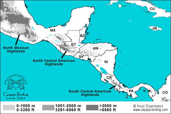 Vogebeobachtung in Mittelamerika
