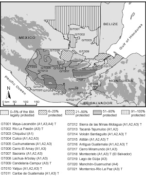 Important Bird Areas in Guatemala