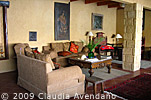 Lounge of the Laguna Lodge Atitlan